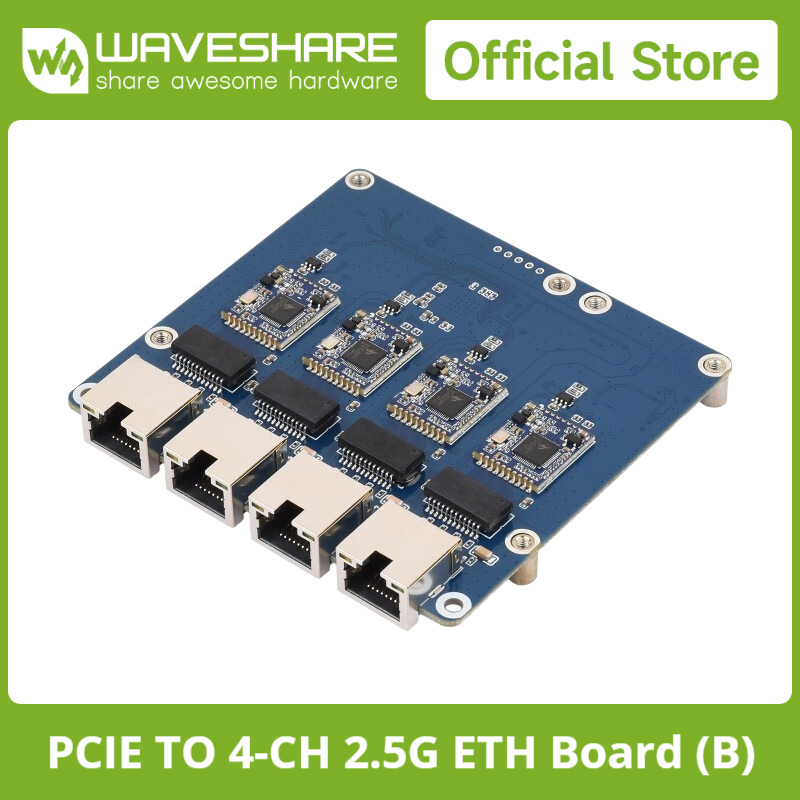 Raspberry Pi 3D Print - Waveshare PCIe TO 4-Ch Gigabit /