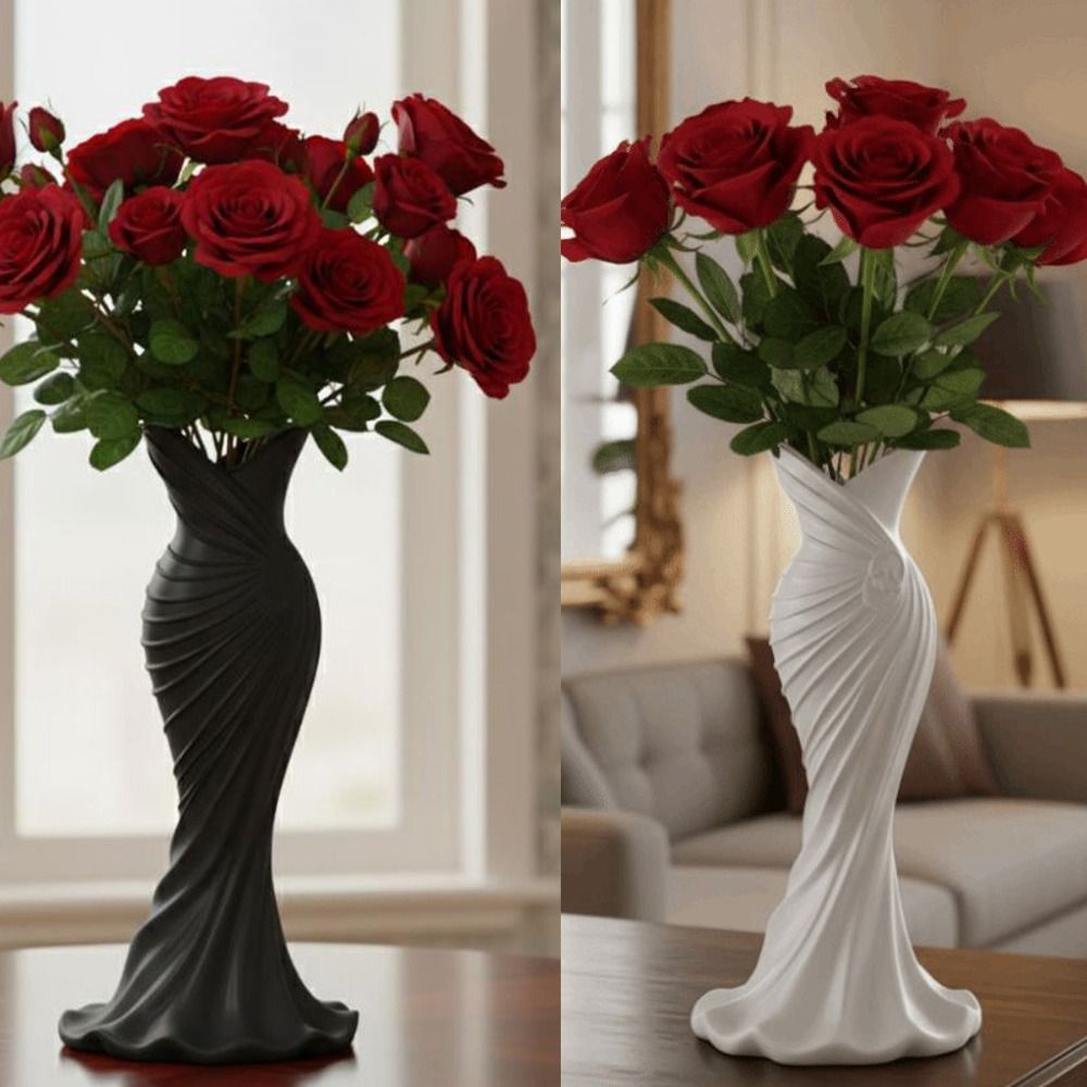 3D Printing Vase - Gown-Shaped 3D Printed Flower Vases Flower