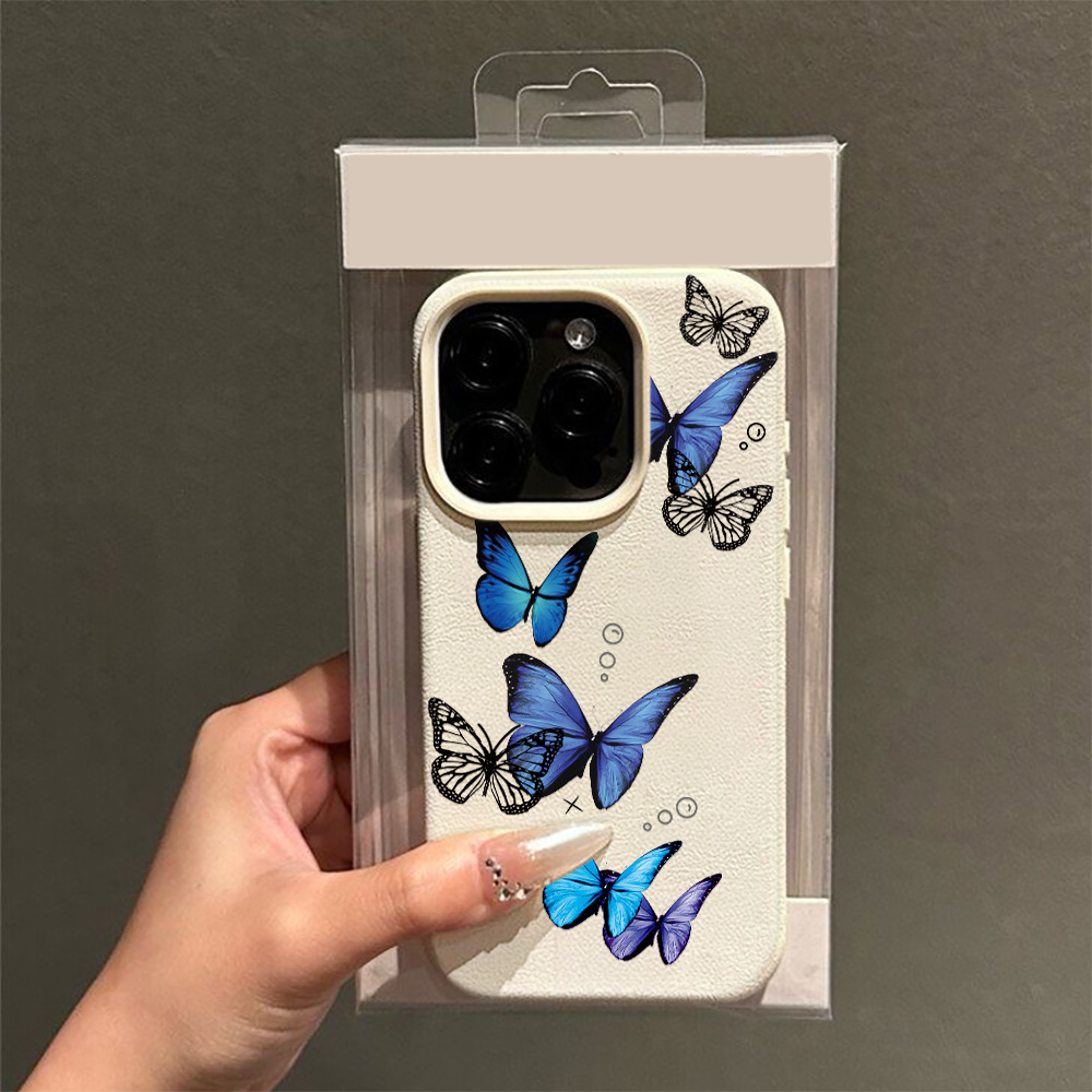 3D Printing Iphone - Blue Butterfly Group Print Beautiful Phone