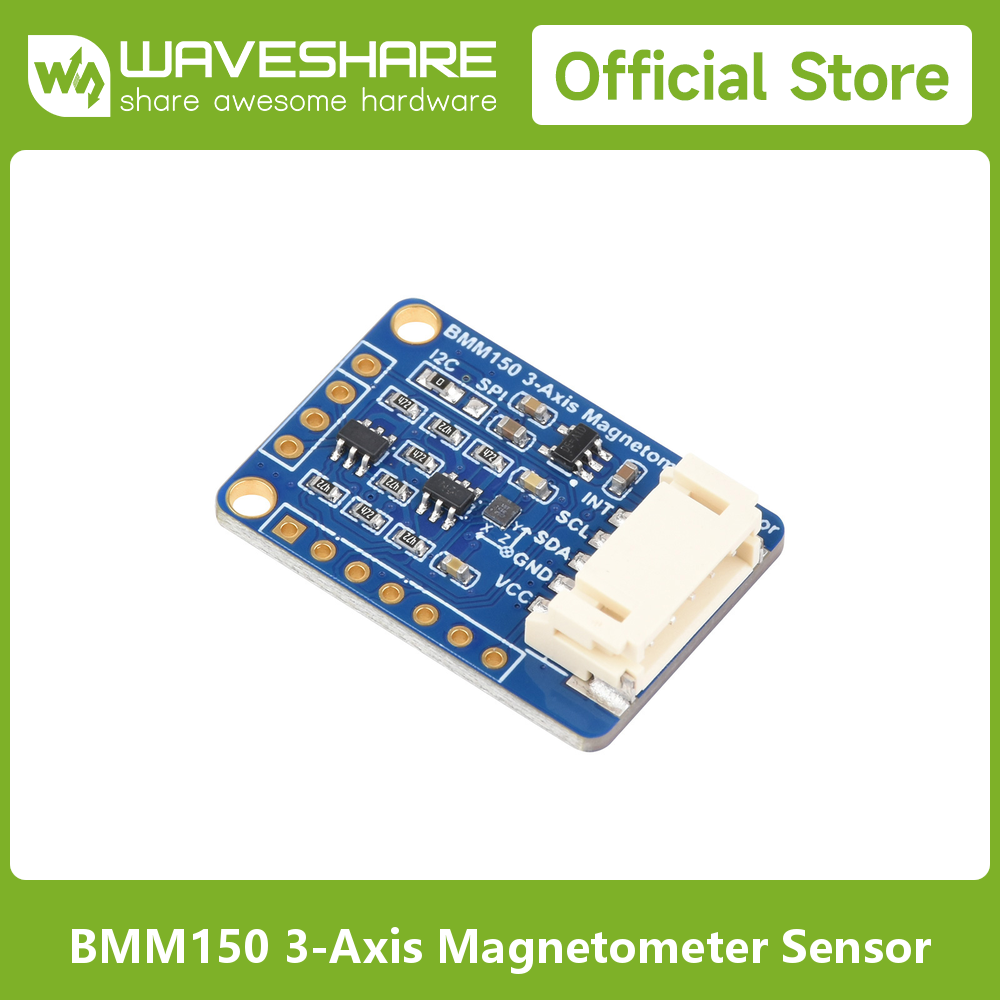 Raspberry Pi 3D Print - Waveshare BMM150 3-axis Magnetometer Sensor, Digital