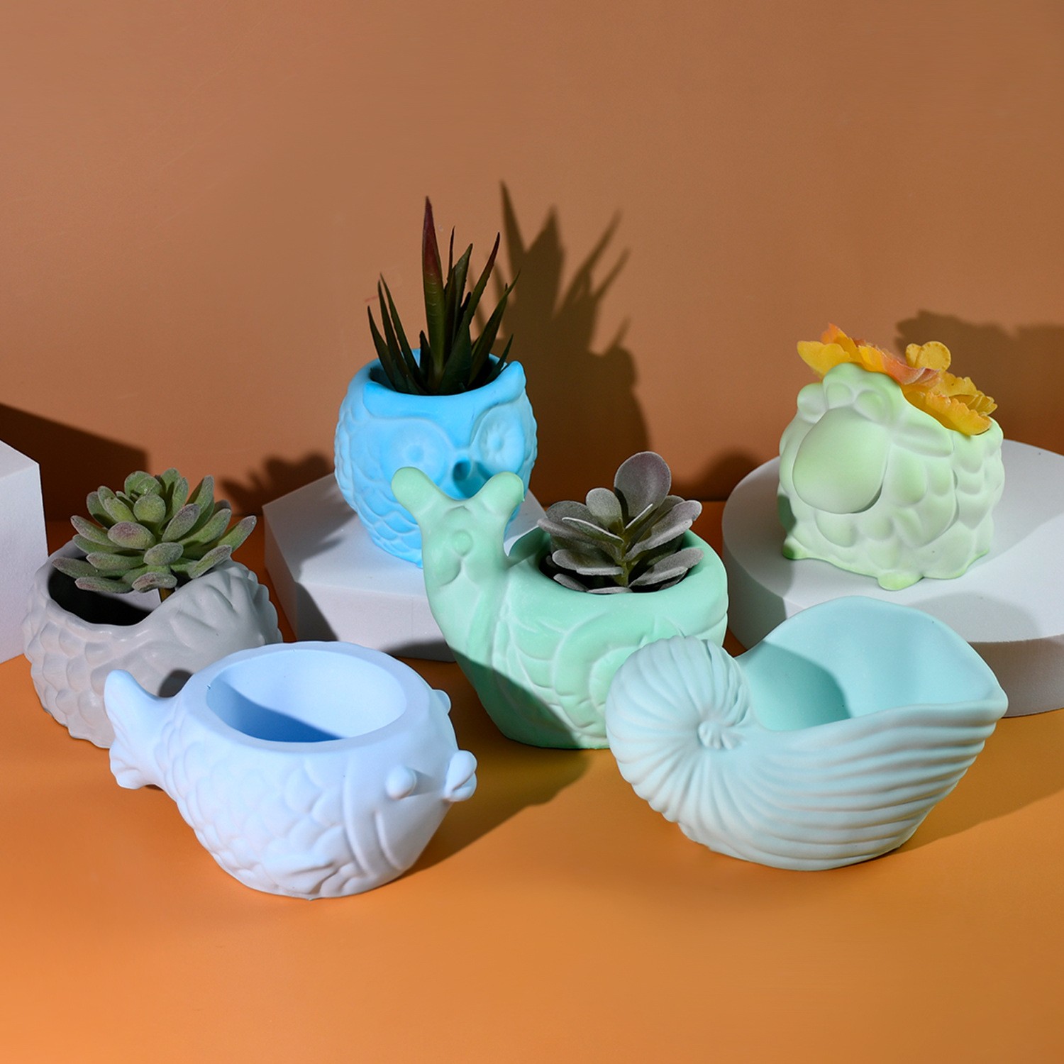 3D Animal Flower Pot Silicone  - đánh giá và giá 3D Printing Vase