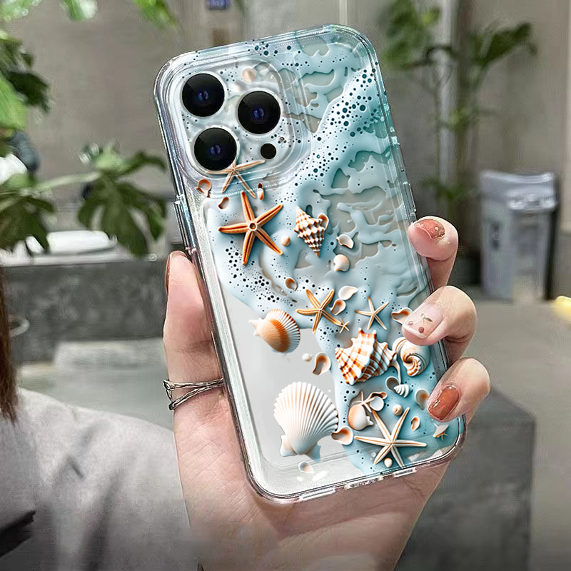3D Beach Starfish Shell Phone  - đánh giá và giá 3D Printing Iphone