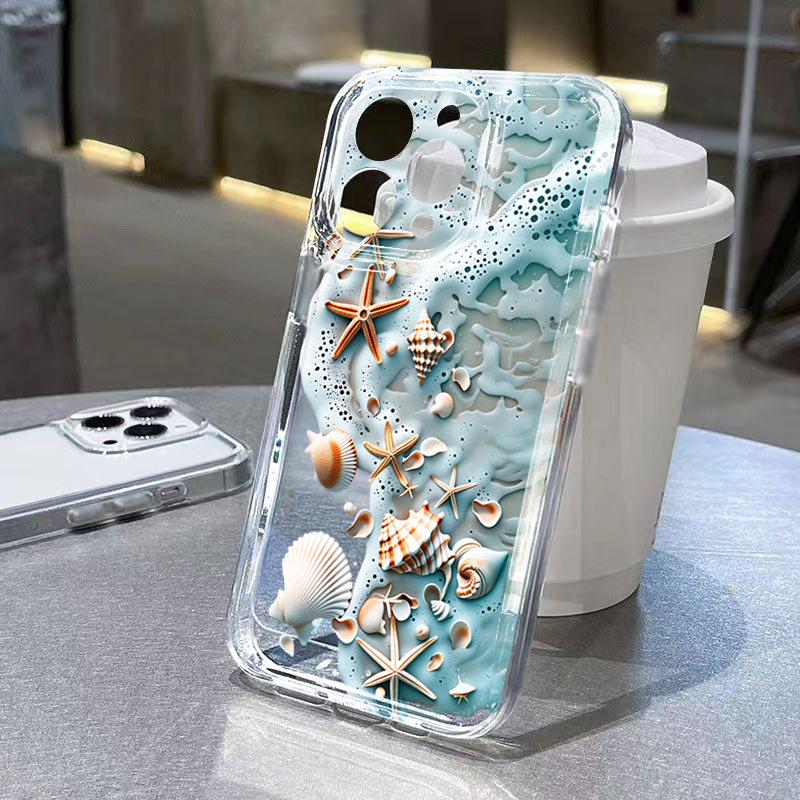 3D Beach Starfish Shell Phone  - đánh giá và giá 3D Printing Iphone