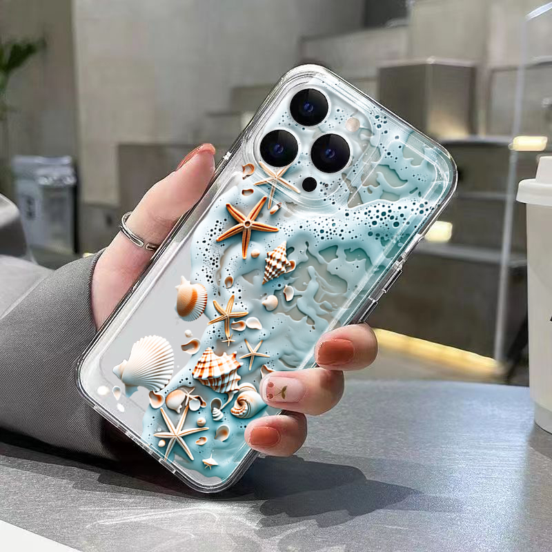 3D Beach Starfish Shell Phone  - đánh giá và giá 3D Printing Iphone