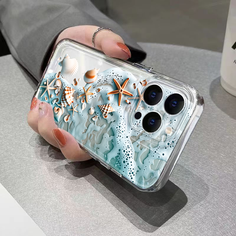 3D Beach Starfish Shell Phone  - đánh giá và giá 3D Printing Iphone