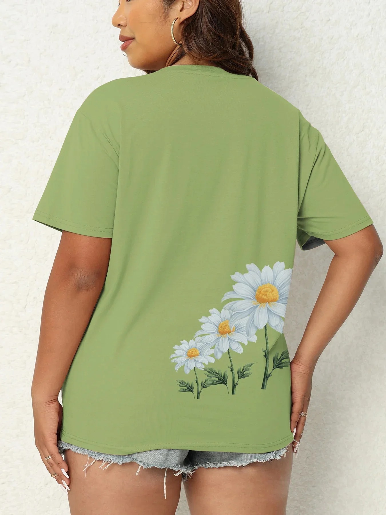 CLOOCL Daisy Floral Women T-sh - đánh giá và giá 3D Printing Drawing
