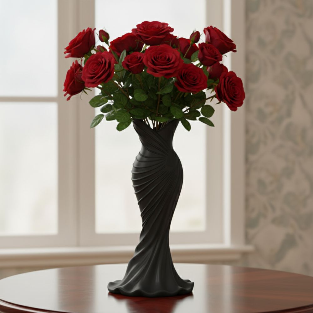 Gown-Shaped 3D Printed Flower  - đánh giá và giá 3D Printing Vase