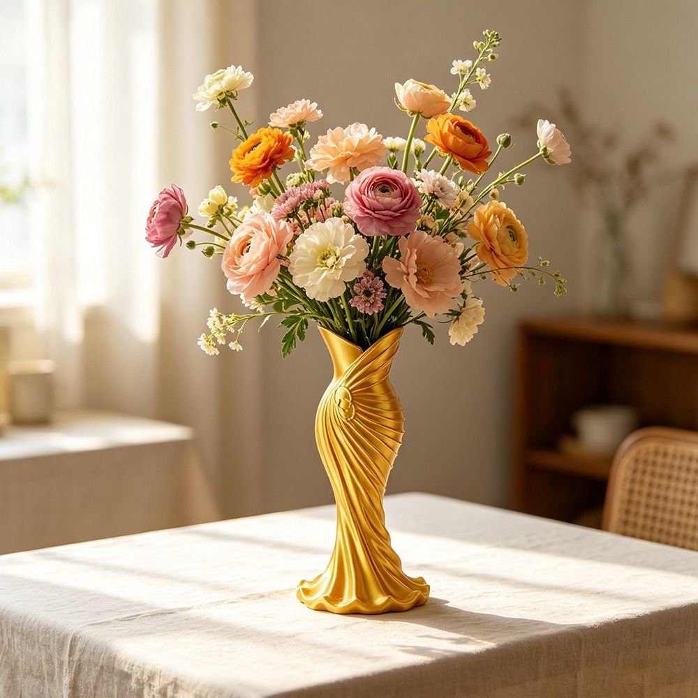 Gown-Shaped 3D Printed Flower  - đánh giá và giá 3D Printing Vase