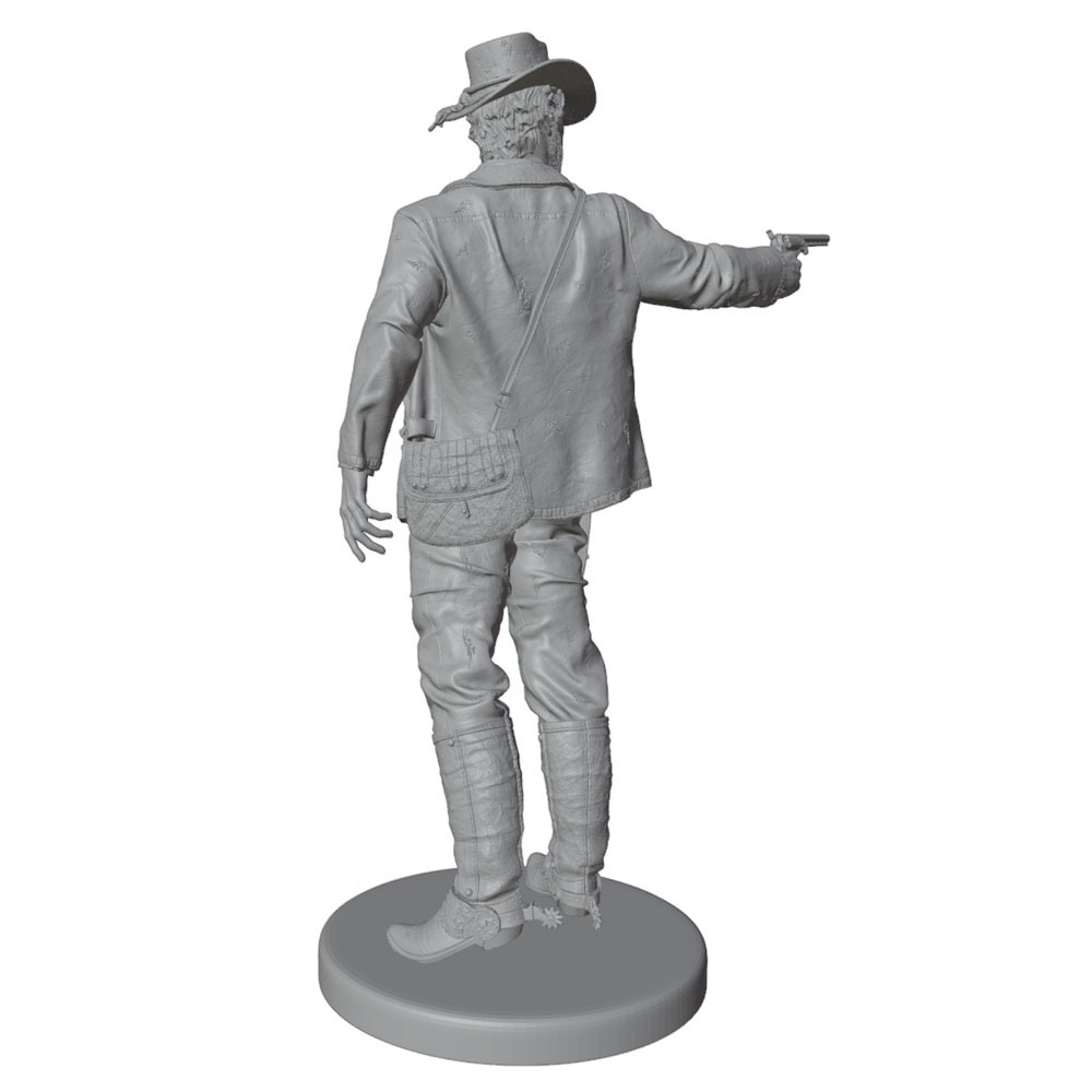 1/24/12/6 Red Dead Western Cow - đánh giá và giá 3D Printing Drawing