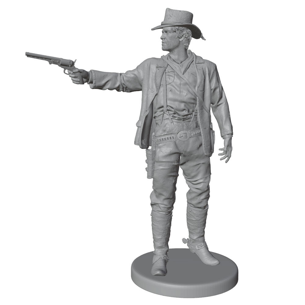 1/24/12/6 Red Dead Western Cow - đánh giá và giá 3D Printing Drawing