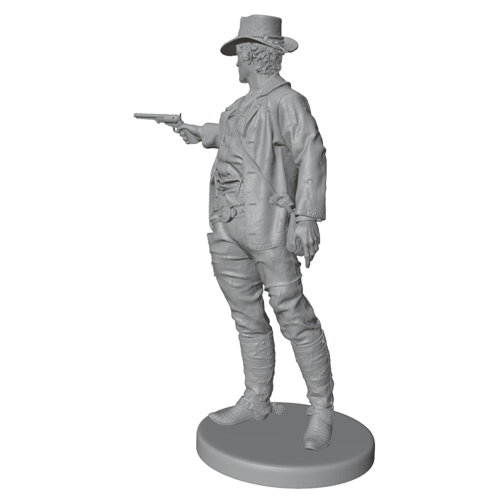 1/24/12/6 Red Dead Western Cow - đánh giá và giá 3D Printing Drawing