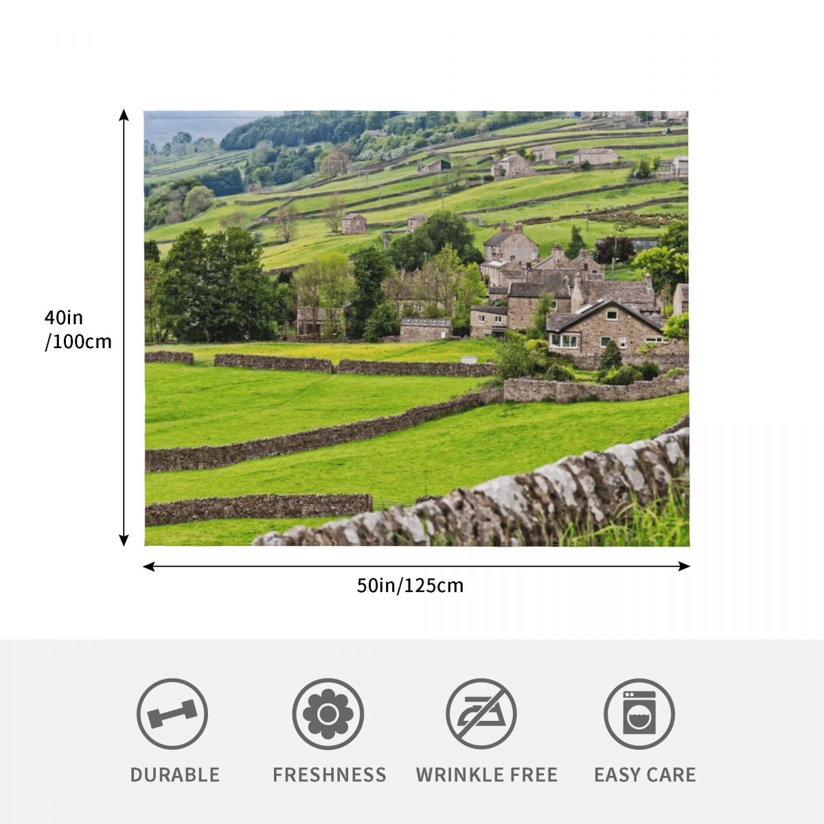 Gunnerside Yorkshire Throw Bla - đánh giá và giá 3D Printing Yorkshire