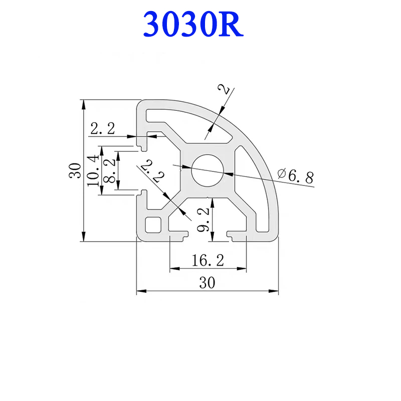 1PC 3030R European Standard Al - đánh giá và giá 3D Printer Enclosure Frame