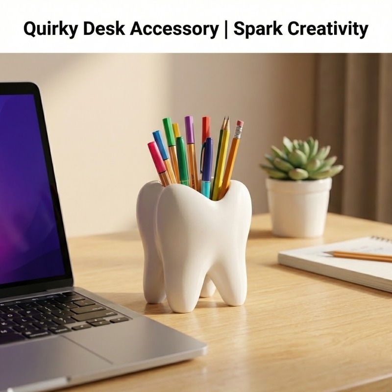 3D Printed Tooth Shaped Deskto - đánh giá và giá 3D Printing Tooth