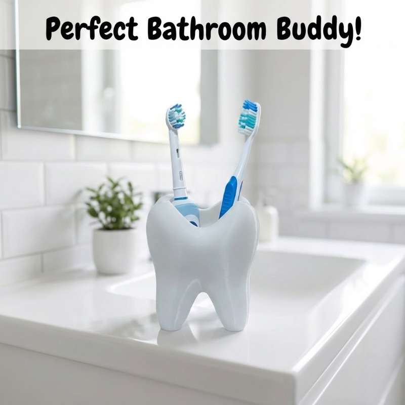 3D Printed Tooth Shaped Deskto - đánh giá và giá 3D Printing Tooth