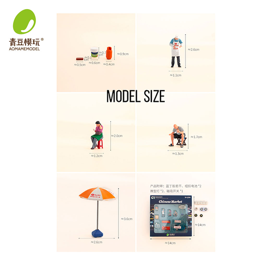 1/64 Night market s Model Kit- - đánh giá và giá 3D Printing App