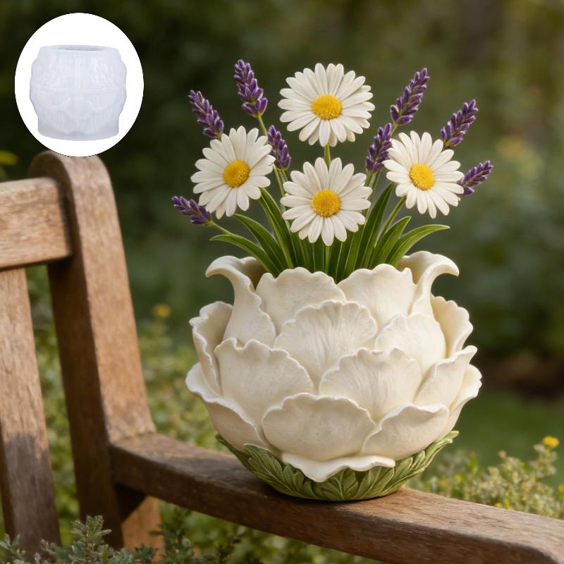 3D Handmade Peony Flower Pot S - đánh giá và giá 3D Printing Vase