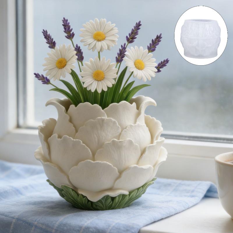 3D Handmade Peony Flower Pot S - đánh giá và giá 3D Printing Vase
