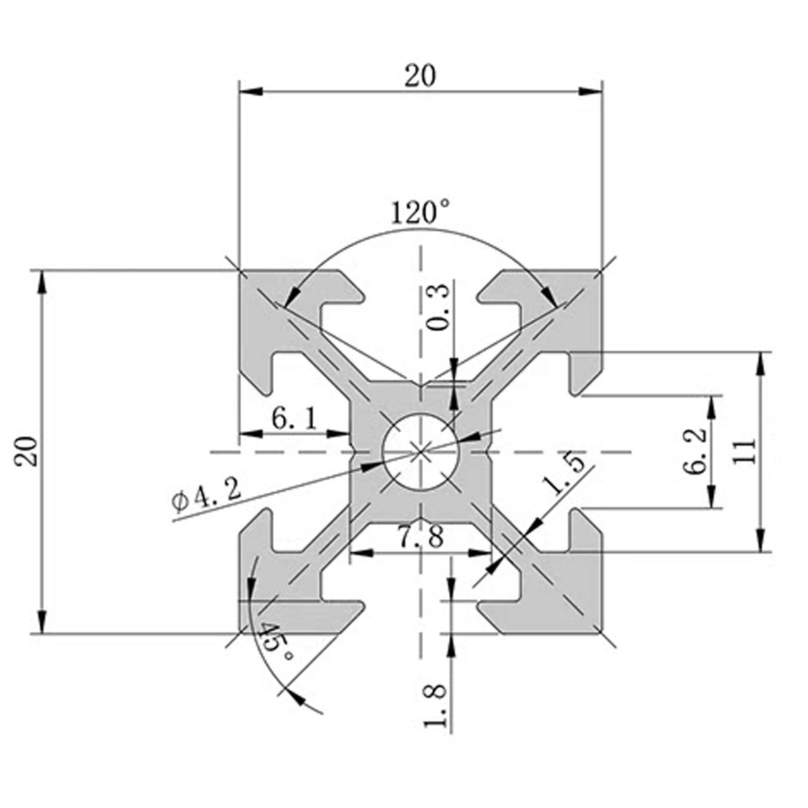 4Pcs V Slot 2020 Aluminum Extr - đánh giá và giá 3D Printer Enclosure Frame