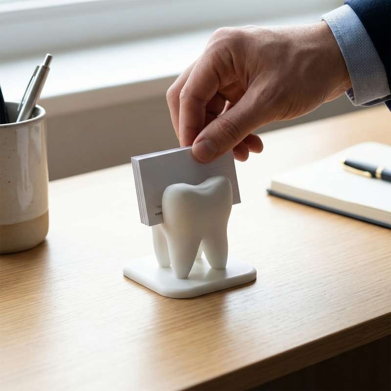 3D Printed Tooth Shaped Busine - đánh giá và giá 3D Printing Tooth