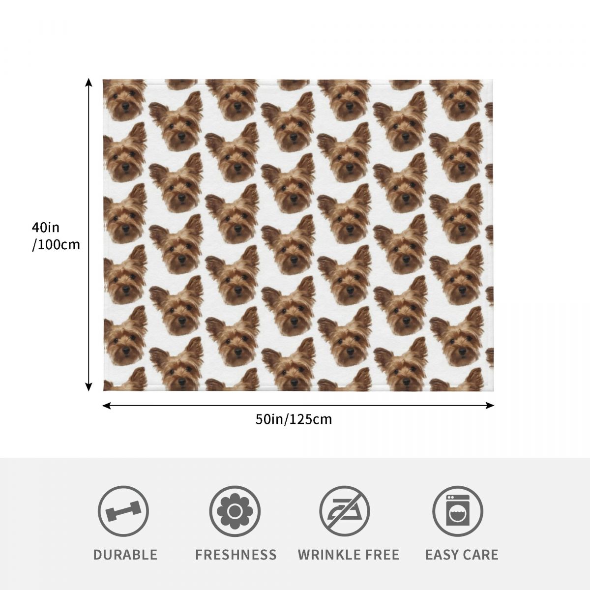Yorkshire Terrier Throw Blanke - đánh giá và giá 3D Printing Yorkshire