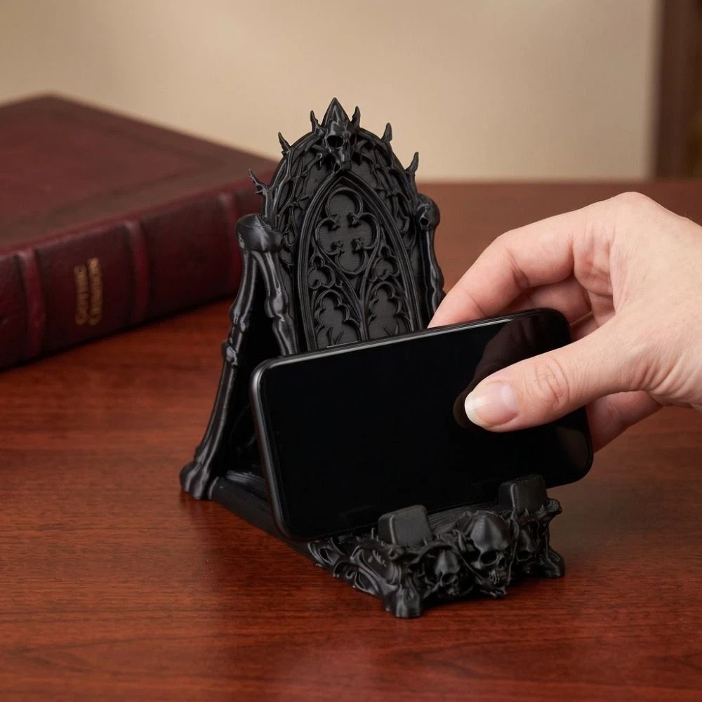 3D Printed Skull Phone Holder  - đánh giá và giá 3D Printing Use